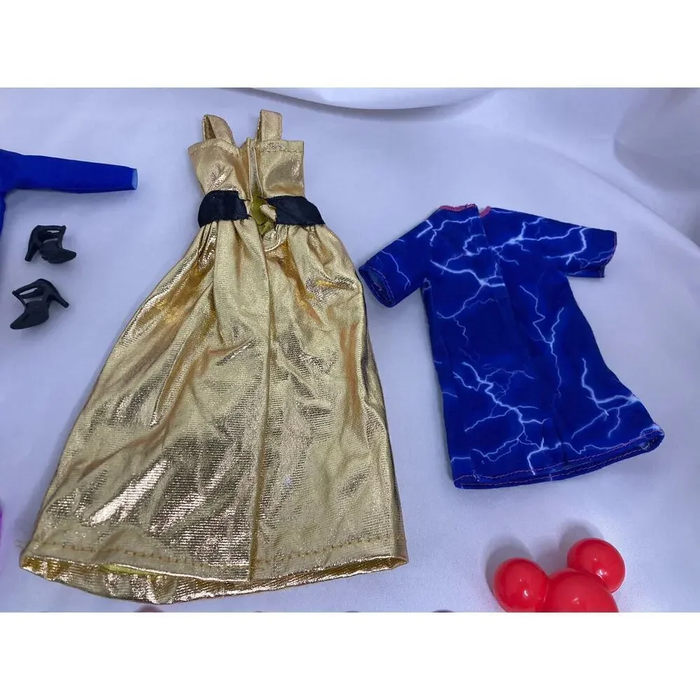 Vintage 1990’s Barbie Cothing & Accessories Purse Camera Mickey Balloon